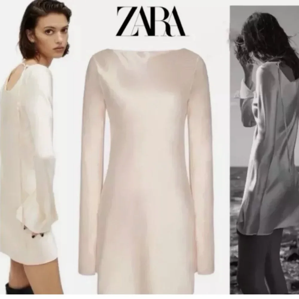 Zara x Kaia Gerber Satin Mini Dress
